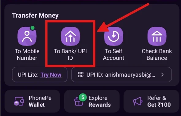 PhonePe App Homepage